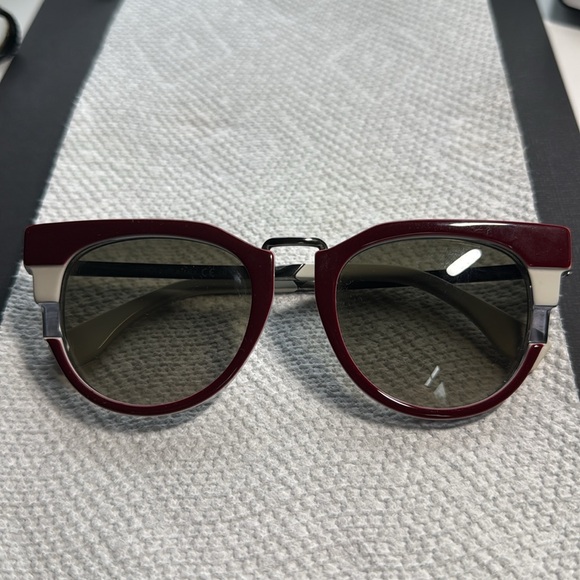 Chic Burgundy Authentic Sunglasses by Fendi.  Gently loved. - Picture 8 of 8